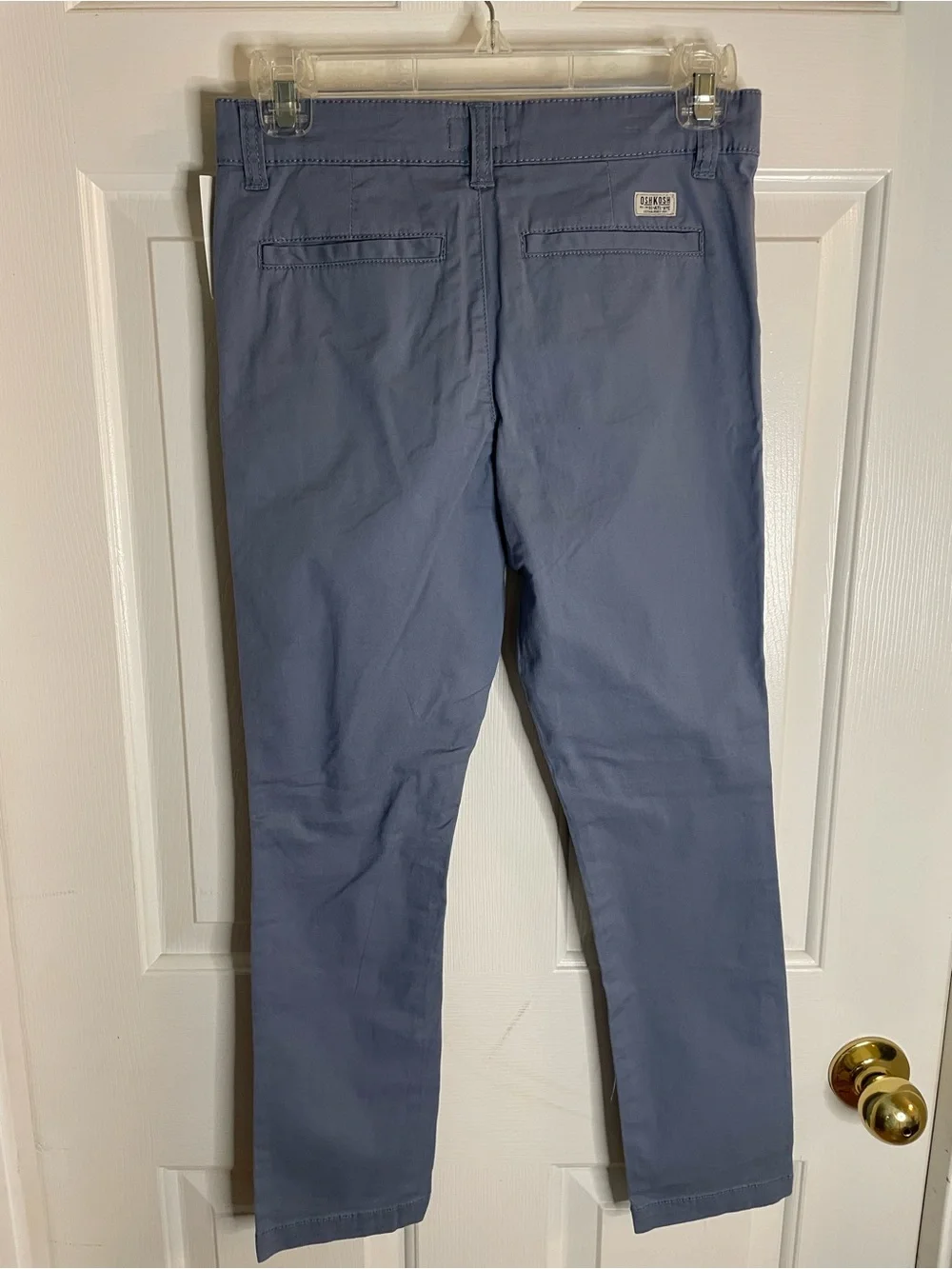 OshKosh B'gosh Stretch Chinos in Slate Blue Adjustable Waist Size 10